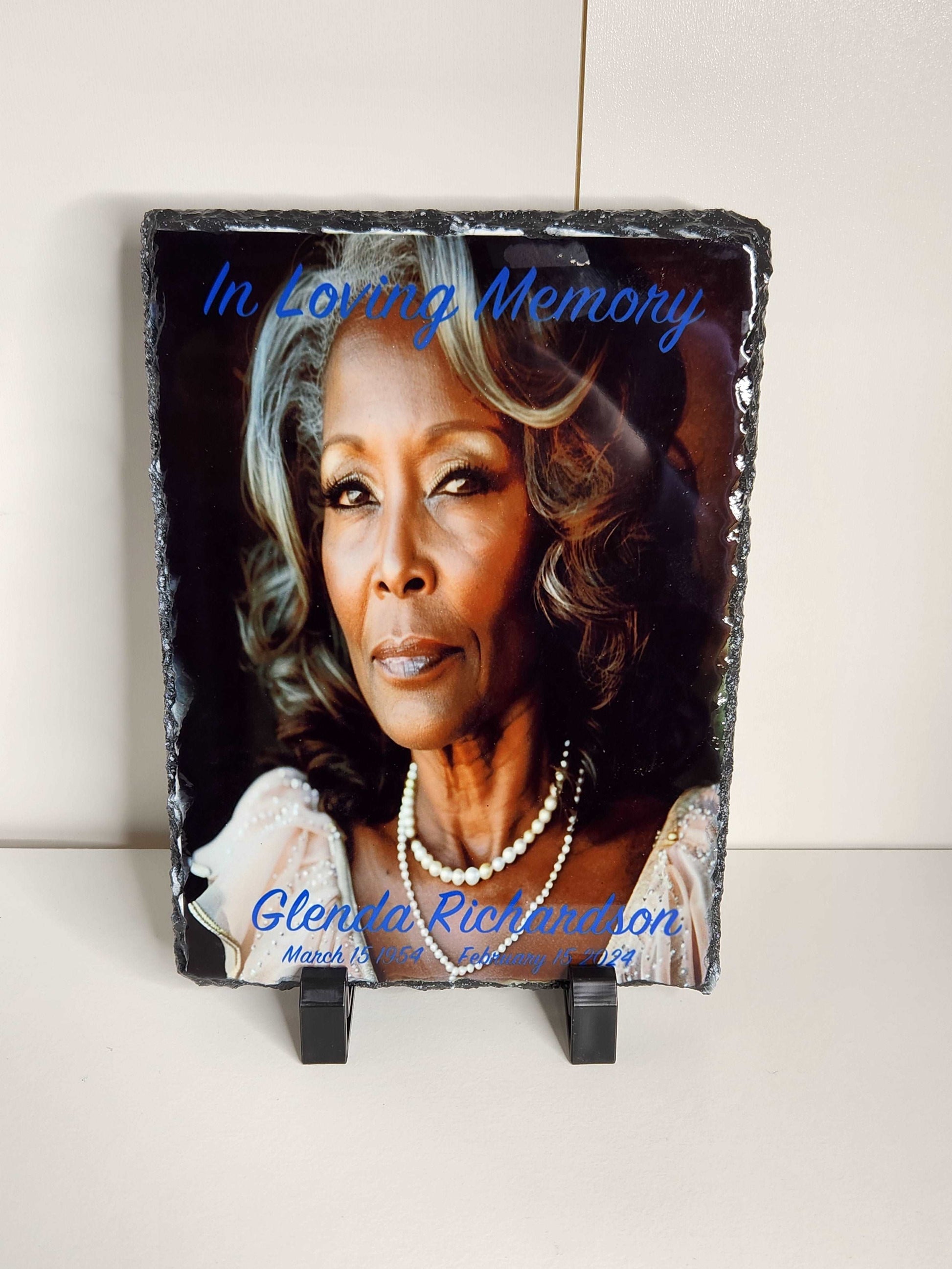 Memorial Photo Slate - Elegance & Bliss By Msni Custom Creations