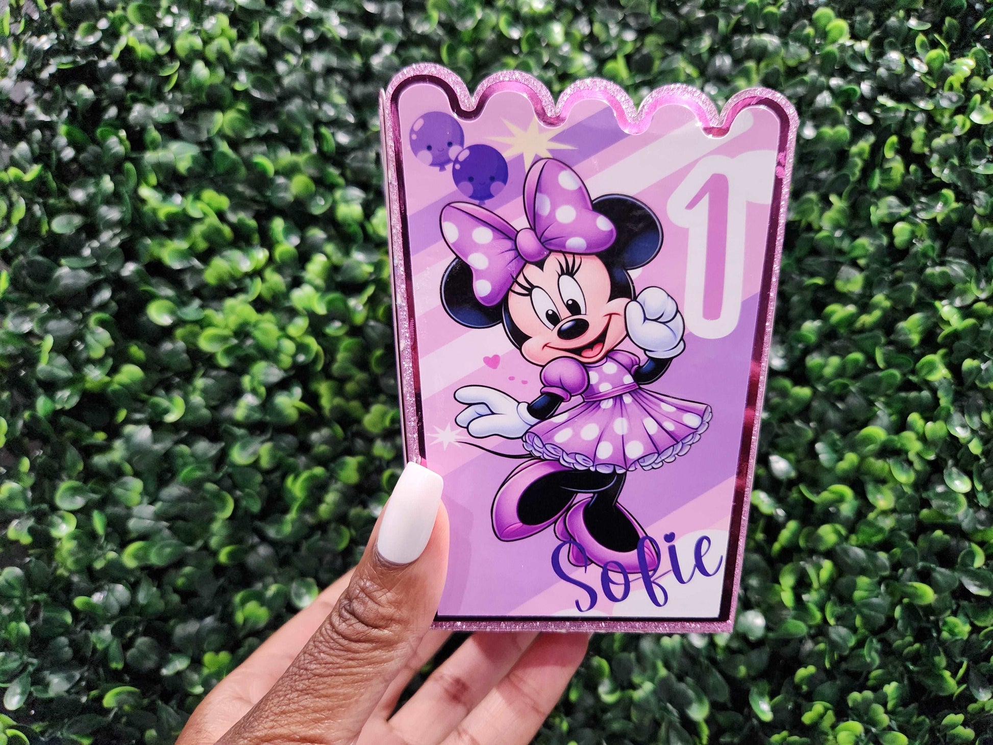 Minnie Mouse Popcorn Box - Elegance & Bliss By Msni Custom Creations