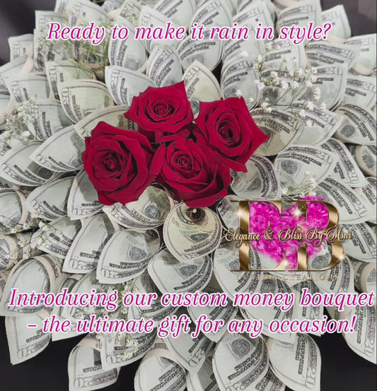 Money Bouquet With Roses